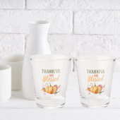 カラフル感謝と賛美はかぼちゃの贈り物 ショットグラス