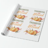 カラフル感謝と賛美はかぼちゃの贈り物 ラッピングペーパー (アンロールド)