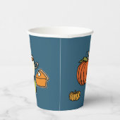 カラフル感謝祭与えホリー紙Cu 紙コップ (右)