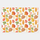 カラフル感謝祭3セット ラッピングペーパーシート (正面)