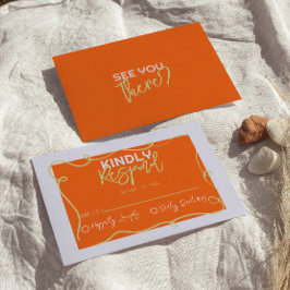 カラフル手予測できな絵を描でキュイ結婚ズ 出欠カード