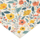 カラフル手絵を描フローラ テーブルクロス (アングル)