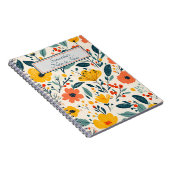 カラフル手絵を描フローラ ノートブック (右側)