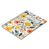 カラフル手絵を描フローラ ノートブック (左側)