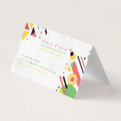 カラフル折り畳み名刺 名刺 (裏面)