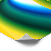 カラフル抽象デザインポスター ポスター (角)