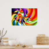 カラフル抽象デザインポスター ポスター (キッチン)