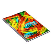 カラフル抽象デザイン手帳 ノートブック (右側)