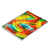 カラフル抽象デザイン手帳 ノートブック (左側)