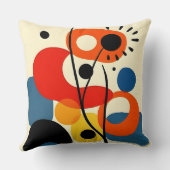 カラフル抽象デザイン クッション (裏面)