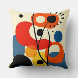 カラフル抽象デザイン クッション