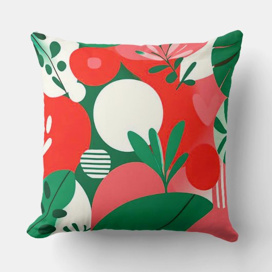 カラフル抽象デザイン クッション (正面)