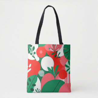 カラフル抽象デザイン トートバッグ