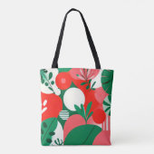 カラフル抽象デザイン トートバッグ (裏面)