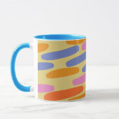 カラフル抽象デザイン マグカップ (左)