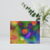 カラフル抽象デザイン(1) ポストカード (スタンド正面)