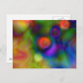 カラフル抽象デザイン(1) ポストカード (正面/裏面)
