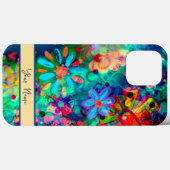 カラフル抽象芸術おもしろいカスタム吸光度 Case-Mate iPhoneケース (裏面 (横))