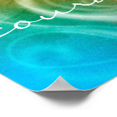 カラフル抽象芸術に引用文の勇気を絵画示す ポスター (角)