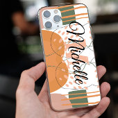 カラフル抽象芸術のカスタム美的モノグラム名 Case-Mate iPhoneケース