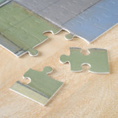 カラフル抽象芸術の幾何形状 ジグソーパズル (側面)