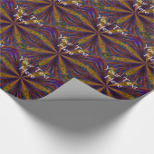 カラフル抽象芸術の形状と色 ラッピングペーパー (角)