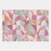 カラフル抽象芸術の形状 ラッピングペーパーシート (正面2)