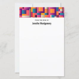 カラフル抽象芸術の正方形と形状