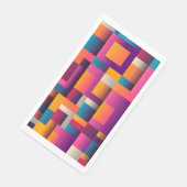 カラフル抽象芸術の正方形と形状 (コーナー)