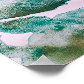 カラフル抽象芸術の編ミニマル集可能なテキストの追加 ポスター (角)