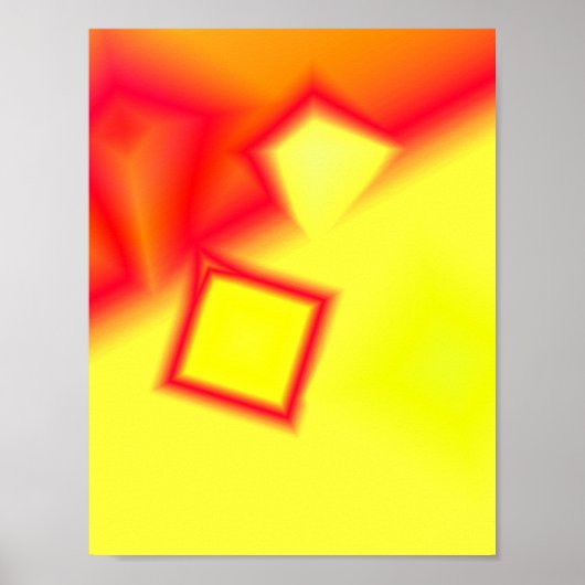 カラフル抽象芸術の編ミニマル集可能なテキストの追加 ポスター (正面)