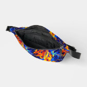 カラフル抽象芸術の色の波形 ファニーパック (見開き)