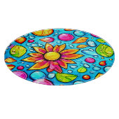 カラフル抽象芸術の花 カッティングボード (角)