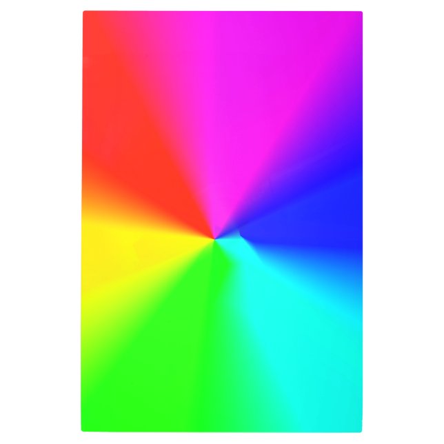 カラフル抽象芸術の虹色数々ののテクスチャ メタルプリント (正面)