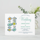 カラフル抽象芸術は世紀半ば結婚だ 招待状 (スタンド正面)