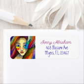 カラフル抽象芸術アかわいらしート ラベル (インサイチュ)