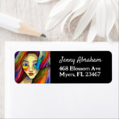 カラフル抽象芸術アかわいらしート ラベル (インサイチュ)