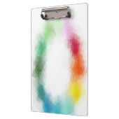 カラフル抽象芸術アカスタムートモダントレンディーエレガント クリップボード (左)