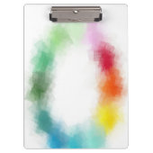 カラフル抽象芸術アカスタムートモダントレンディーエレガント クリップボード (正面)