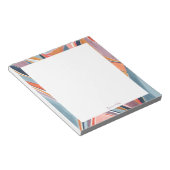 カラフル抽象芸術アパーソナライズされたート名 ノートパッド (アングル)