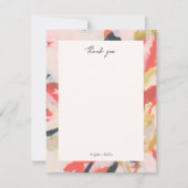 カラフル抽象芸術アパーソナライズされたート 招待状 (正面)