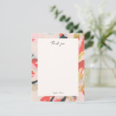 カラフル抽象芸術アパーソナライズされたート 招待状 (スタンド正面)