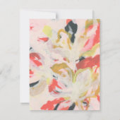 カラフル抽象芸術アパーソナライズされたート 招待状 (裏面)