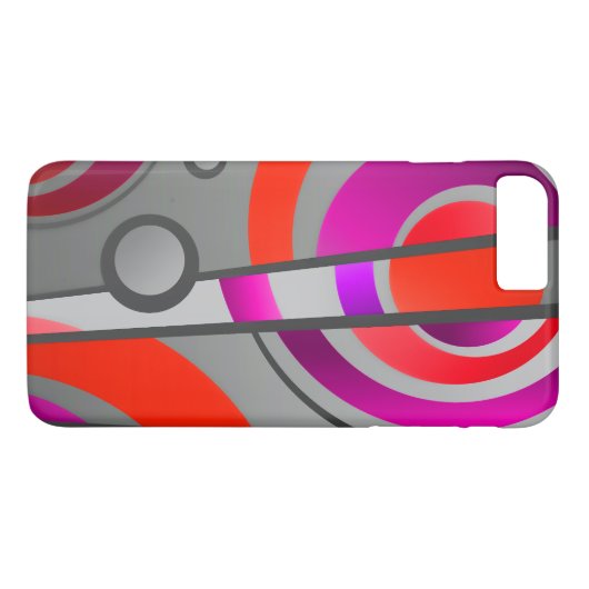 カラフル抽象芸術アポップ・アートのート幾何学模様 Case-Mate iPhoneケース (裏面(横))