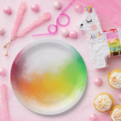 カラフル抽象芸術アモダンートテンプレートトレンディー ペーパープレート (パーティー)