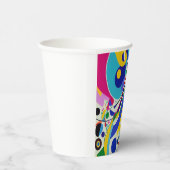 カラフル抽象芸術アモダンートデザイン 紙コップ (右)