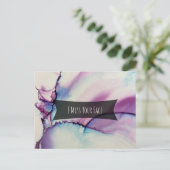 カラフル抽象芸術アルコ恋しく思ール顔 ポストカード (スタンド正面)