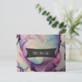 カラフル抽象芸術アルコ恋しく思ール顔 ポストカード (スタンド正面)