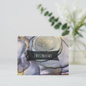 カラフル抽象芸術アルコ恋しく思ール顔 ポストカード (スタンド正面)