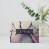 カラフル抽象芸術アルコ恋しく思ール顔 ポストカード (スタンド正面)